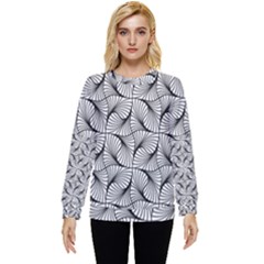 Abstract Seamless Pattern Hidden Pocket Sweatshirt