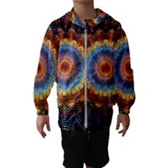 Colorful Prismatic Chromatic Kids  Hooded Windbreaker