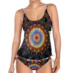 Colorful Prismatic Chromatic Tankini Set