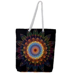 Colorful Prismatic Chromatic Full Print Rope Handle Tote (large) by Semog4