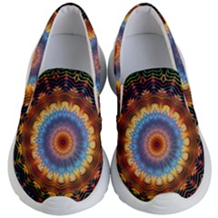 Colorful Prismatic Chromatic Kids Lightweight Slip Ons by Semog4