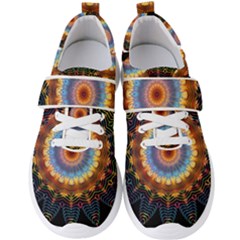 Colorful Prismatic Chromatic Men s Velcro Strap Shoes by Semog4