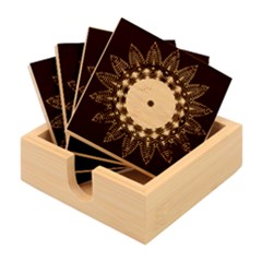 Colorful Prismatic Chromatic Bamboo Coaster Set by Semog4