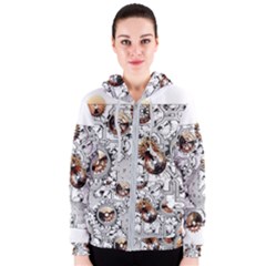 Gears Movement Machine Women s Zipper Hoodie