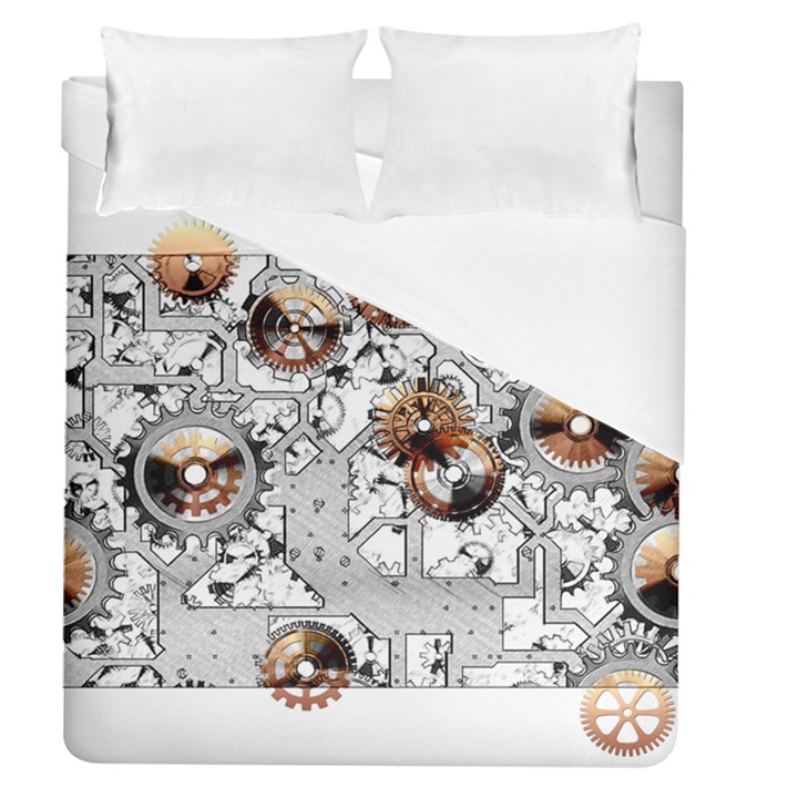 Gears Movement Machine Duvet Cover (Queen Size)