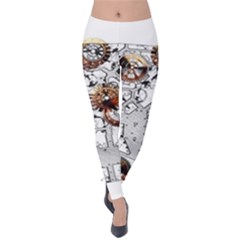 Gears Movement Machine Velvet Leggings