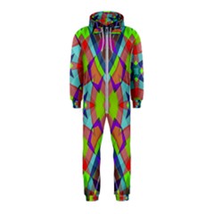 Farbenpracht Kaleidoscope Pattern Hooded Jumpsuit (kids)