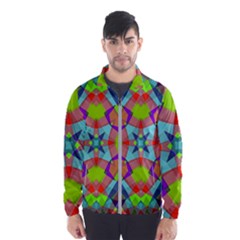 Farbenpracht Kaleidoscope Pattern Men s Windbreaker