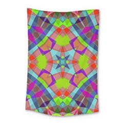 Farbenpracht Kaleidoscope Pattern Small Tapestry