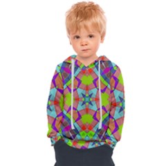 Farbenpracht Kaleidoscope Pattern Kids  Overhead Hoodie