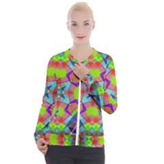 Farbenpracht Kaleidoscope Pattern Casual Zip Up Jacket by Semog4