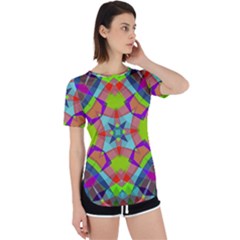 Farbenpracht Kaleidoscope Pattern Perpetual Short Sleeve T-shirt by Semog4