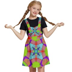 Farbenpracht Kaleidoscope Pattern Kids  Apron Dress by Semog4