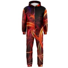 Background Fractal Abstract Hooded Jumpsuit (men)