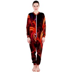 Background Fractal Abstract Onepiece Jumpsuit (ladies)