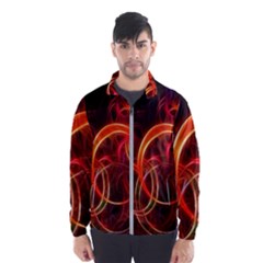 Background Fractal Abstract Men s Windbreaker