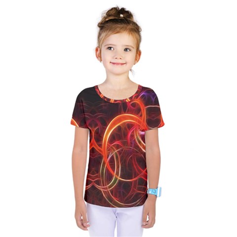 Background Fractal Abstract Kids  One Piece Tee by Semog4