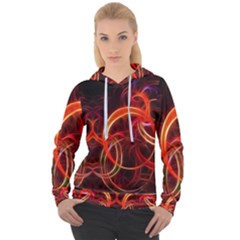 Background Fractal Abstract Women s Overhead Hoodie