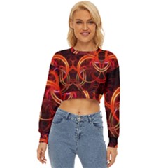 Background Fractal Abstract Lightweight Long Sleeve Sweatshirt by Semog4