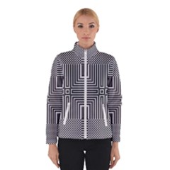 Construction Background Geometric Women s Bomber Jacket