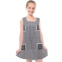 Construction Background Geometric Kids  Cross Back Dress by Semog4