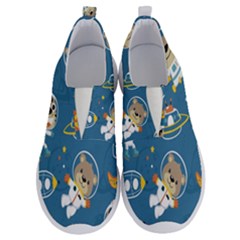 Seamless Pattern Funny Astronaut Outer Space Transportation No Lace Lightweight Shoes by Semog4