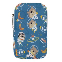 Seamless Pattern Funny Astronaut Outer Space Transportation Waist Pouch (small) by Semog4