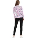 Beautiful Cute Animals Pattern Pink Women s Long Sleeve Rash Guard View2