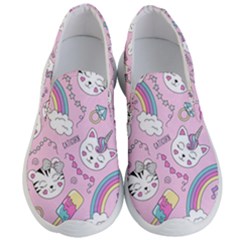 Beautiful Cute Animals Pattern Pink Men s Lightweight Slip Ons by Semog4