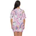 Beautiful Cute Animals Pattern Pink Just Threw It On Dress View4