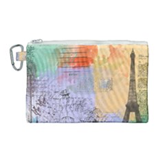 Scrapbook Paris Vintage France Canvas Cosmetic Bag (large) by Salman4z