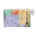 Scrapbook Paris Vintage France Canvas Cosmetic Bag (Large) View2