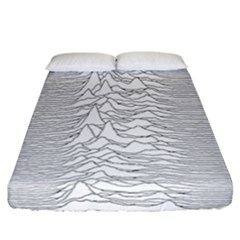 Joy Division Unknown Pleasures Post Punk Fitted Sheet (california King Size) by Salman4z