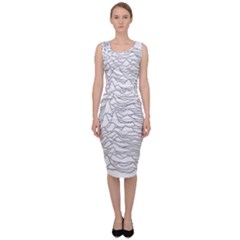 Joy Division Unknown Pleasures Post Punk Sleeveless Pencil Dress by Salman4z