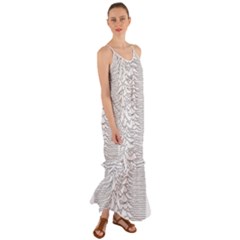 Joy Division Unknown Pleasures Post Punk Cami Maxi Ruffle Chiffon Dress