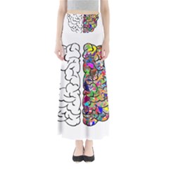 Brain Mind Aianatomy Full Length Maxi Skirt by Salman4z