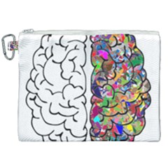 Brain Mind Aianatomy Canvas Cosmetic Bag (xxl) by Salman4z