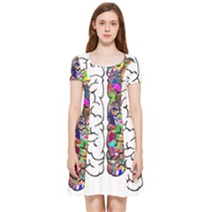 Brain Mind Aianatomy Inside Out Cap Sleeve Dress by Salman4z