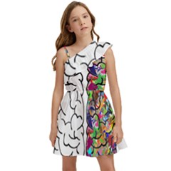 Brain Mind Aianatomy Kids  One Shoulder Party Dress by Salman4z