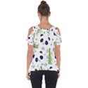 Giant Panda Bear Green Bamboo Cut Out Side Drop Tee View2