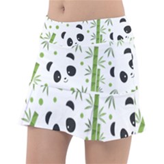 Giant Panda Bear Green Bamboo Classic Tennis Skirt by Salman4z