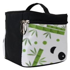 Giant Panda Bear Green Bamboo Make Up Travel Bag (small) by Salman4z