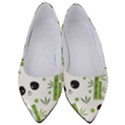 Giant Panda Bear Green Bamboo Women s Low Heels View1