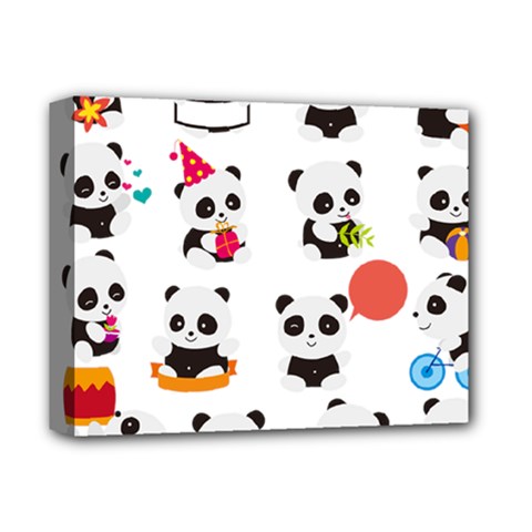 Giant Panda Bear Cuteness Deluxe Canvas 14  X 11  (stretched) by Salman4z