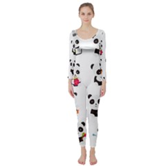 Giant Panda Bear Cuteness Long Sleeve Catsuit by Salman4z