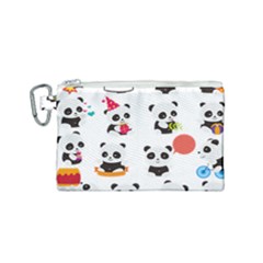 Giant Panda Bear Cuteness Canvas Cosmetic Bag (small) by Salman4z