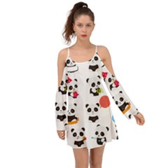 Giant Panda Bear Cuteness Boho Dress by Salman4z