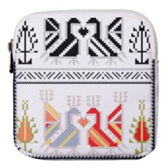 Bulgarian Folk Art Folk Art Mini Square Pouch