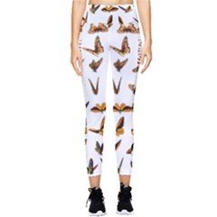 Butterfly Butterflies Insect Swarm Pocket Leggings  by Salman4z