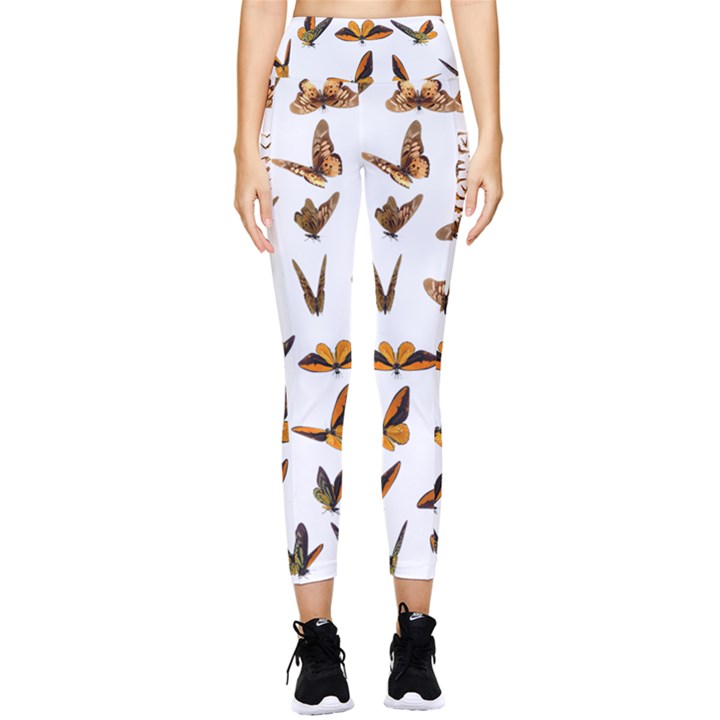 Butterfly Butterflies Insect Swarm Pocket Leggings 